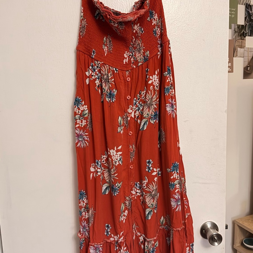 Xhilaration Red Floral Dress